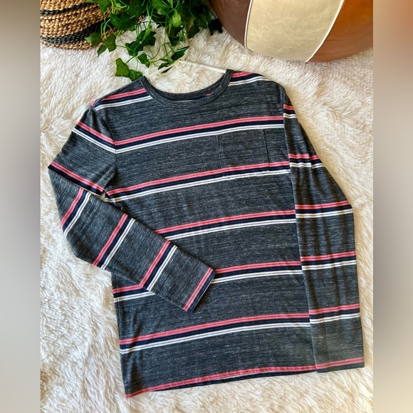 Cat & Jack Boys XL Striped Long Sleeve Pocket Tee - Picture 6 of 16